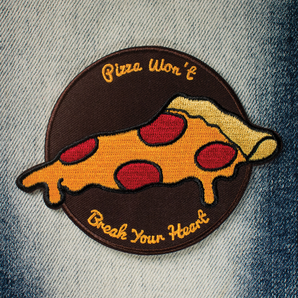 Pizza Won't Break Your Heart (Iron-On Patch)